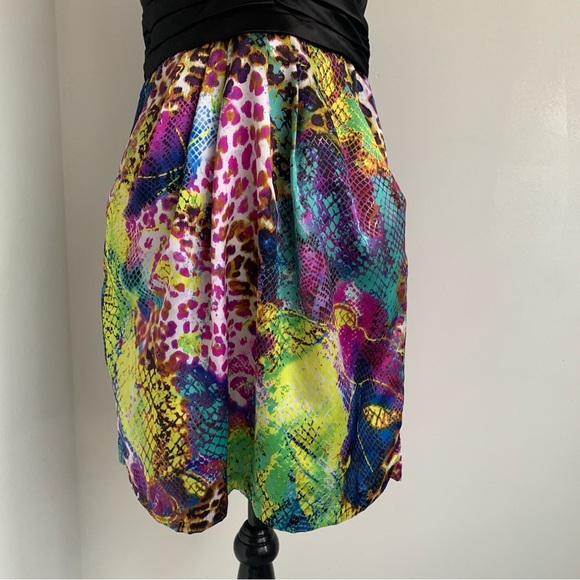 Charlotte Russe Black and Multicolor Mini Dress - Picture 2 of 11